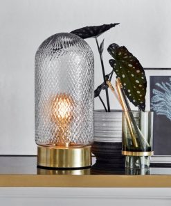 NORDAL | Dome Bordlampe Med Glaskuppel